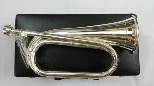 British army bugle silver - british,
