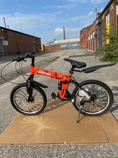 20 inch Unisex Folding Bike Adult Kids City Bike 7 Speed Disc Brakes Bicycle