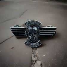 Skull Biker Pin Badge, HA