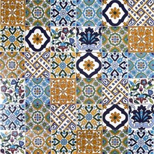 Moroccan Tiles 10x10 Patchwork 50 Tiles For Bathroom Kitchen Backsplash - Wati