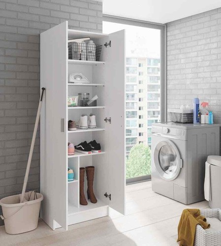 Multi tall white door - multi,