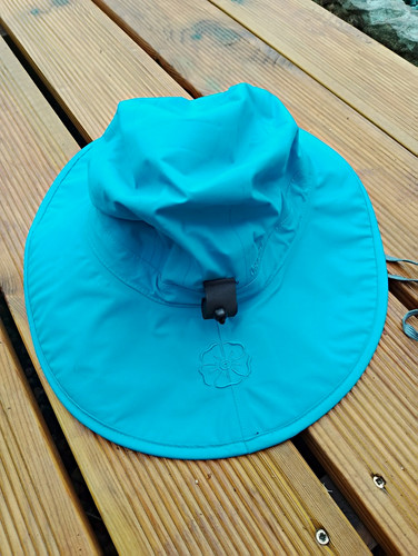 Blue gortex wide brim - blue,