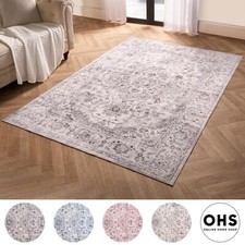 Washable Rug Vintage Living Room Bedroom Decor Non Slip Runners Soft Carpet Mat