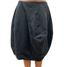 IVAN GRUNDAHL Denmark size 36 -  S 70% WOOL Balloon Skirt Grey Midi