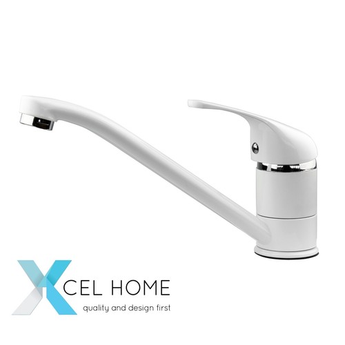 Small white kitchen sink - kitchen, mixer