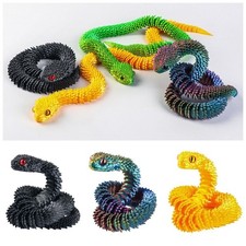 3D Printed Snake Full Articulated Flexible Fidget Fidget Toy Desk Car Decor