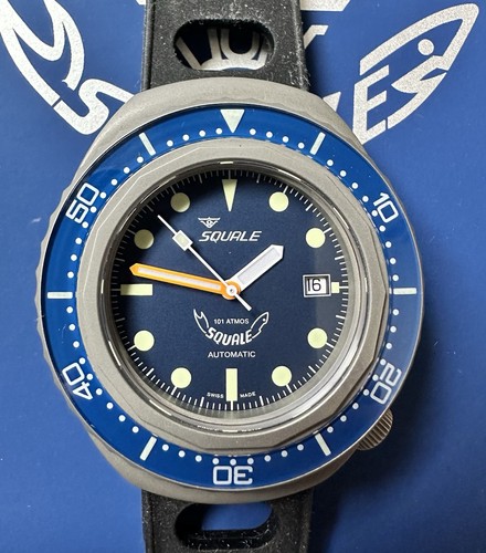 Squale 2002 blue blasted - blue,