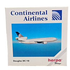 Herpa Wings Continental Airlines Douglas DC-10 1:500 Diecast Model 500111 Boxed