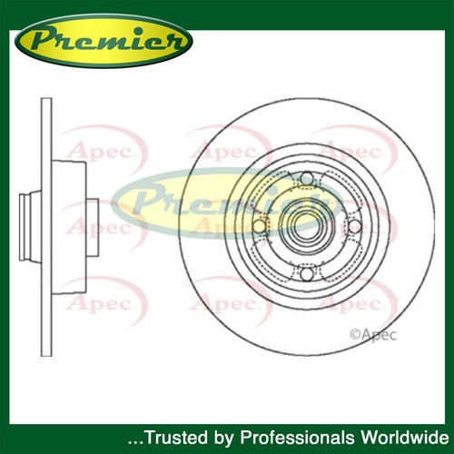 Premier rear brake disc - rear,