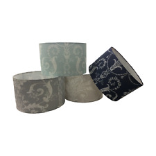 Laura Ashley Josette Fabric Lampshade Duck Egg Natural Midnight Steel