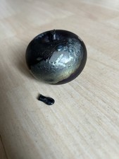 Okra Iridescent Glass Apple