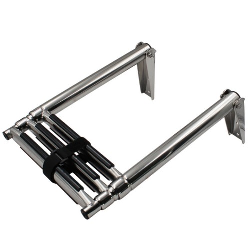Folding marine ladder polished - folding,