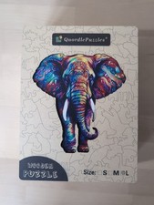 Quordle Large Wooden Elephant Jigsaw