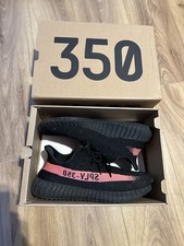 adidas Yeezy Boost 350 V2 Core Black Red Size 10 UK USED