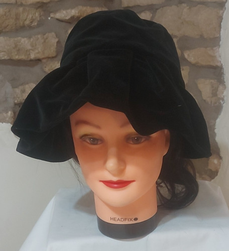 Vintage black velvet - vintage,