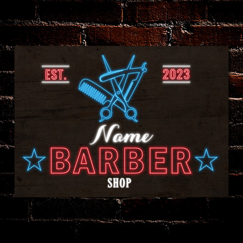Personalised barber shop - personalised,