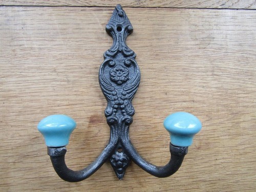 Rustic iron coat hook - , retro