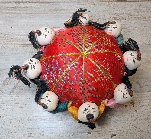 Vintage asian pin cushion - pin,