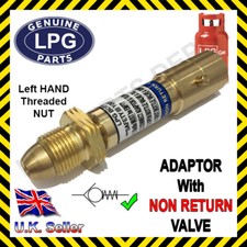 LPG Propane RED Bottle refill adaptor with NON RETURN VALVE gas autogas caravan 