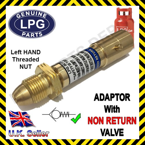 Lpg propane red bottle adaptor - red,