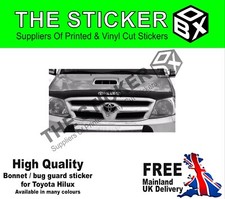 logo text bonnet bug guard