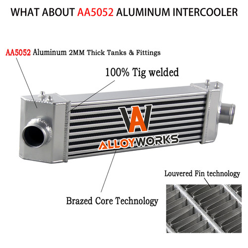 Intercooler aluminum fit ford - aluminum,