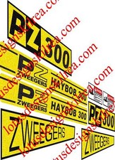 PZ Haybob 300 stickers / decals