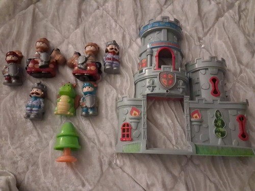 Toy castle with - with, figures