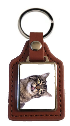 Manx cat pet brown leather - manx,