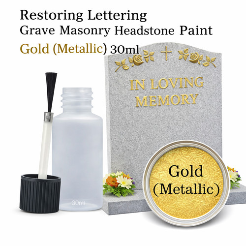 Restoring lettering grave - lettering,