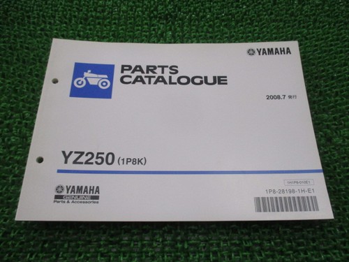 Yz250 parts list - parts, edition