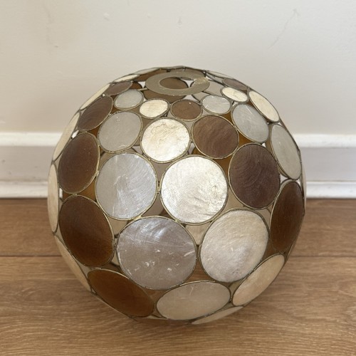 Vintage capiz shell brown - capiz,