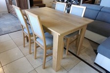 Modern wooden dining table in