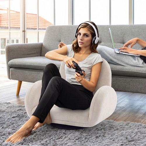 Swivel floor chair folding - swivel,