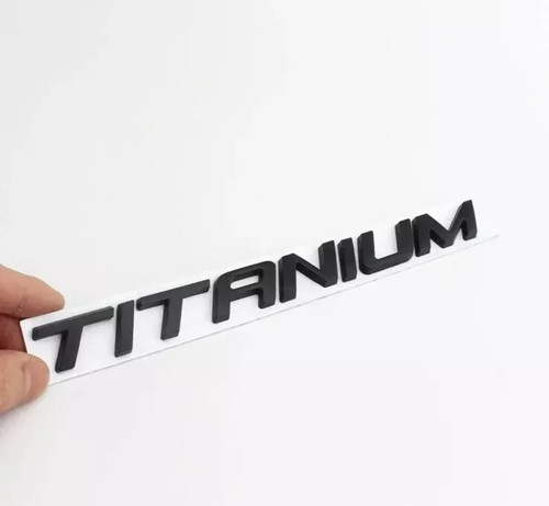 Gloss black titanium lettering - gloss,