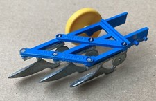 Vintage Britains Ltd No 9530 3 furrow Ransoms plough 1/32 Scale Model