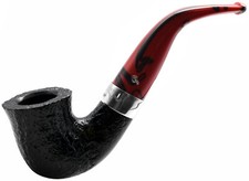 Peterson Dracula Sandblast Finish 9MM FILTER Medium Bent Calabash Briar Pipe 05