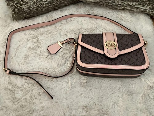 River island brown bag - brown, pink