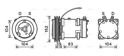Ava aircon compressor dzak013 - aircon,