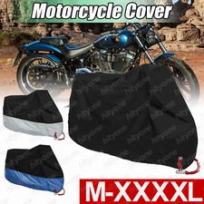 Heavy Duty Motorcycle Motorbike Cover Waterproof Outdoor Snow Sun Dust Protector