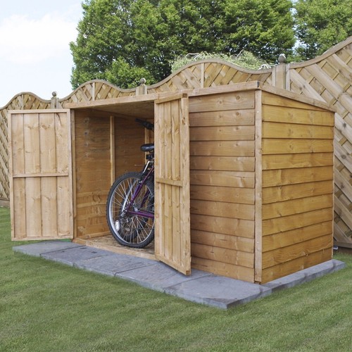 Wooden garden bike store 6x3 - wooden,