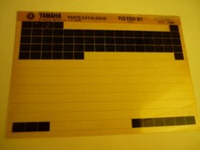 Yamaha Parts Catalogue RD250LC '80 (Oct 1980) Microfiche Motorcycle Original ETK