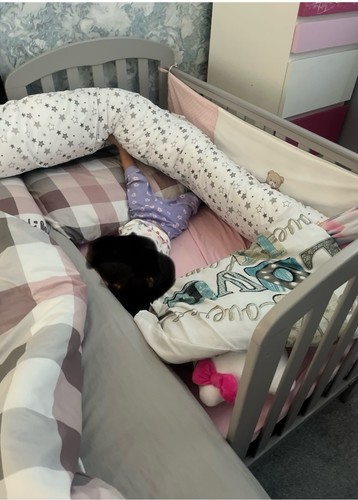 Obaby lily cot grey with - cot-,