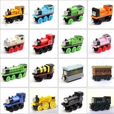 The Tank Engine Tender Wooden Magnetic Railway Train Truck Cars Kids Toys XMAS