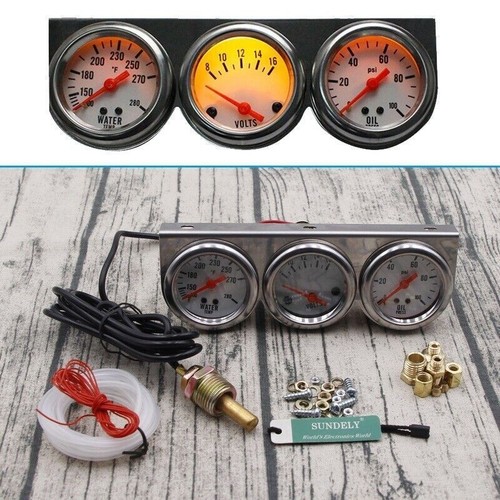 Triple gauge kit 3in1 water - gauge,