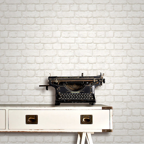 White brick effect - white,