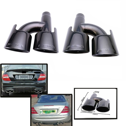 C63 exhaust muffler end tips - muffler,