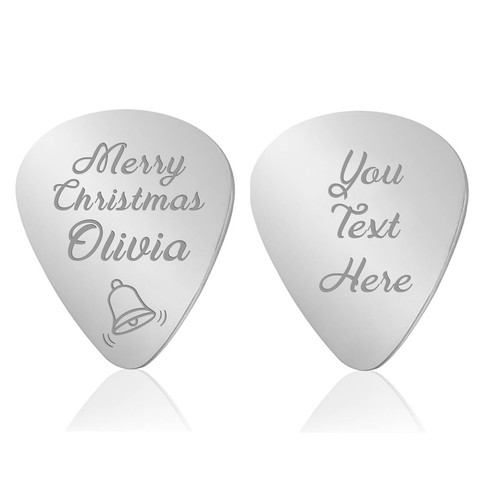Personalised guitar pick - guitar, both