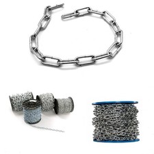 Hot Dipped Galvanised Steel Chain 2 mm - 12 mm Heavy Duty Durable Security Links