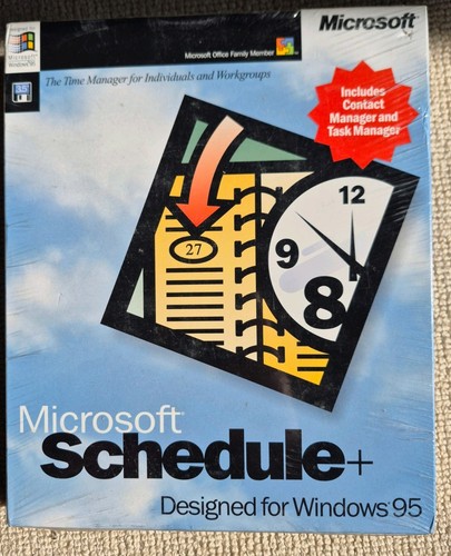 Vintage microsoft schedule - vintage, schedule+